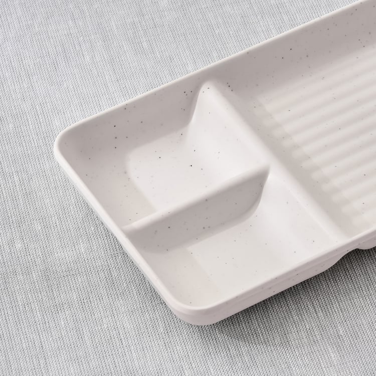 Corsica Silvano Melamine Chip and Dip Platter - 31x11cm