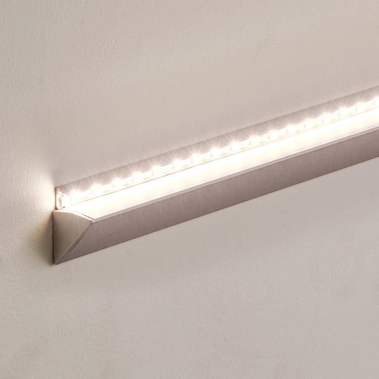 Abe Tempered Glass LED Wall Shelf