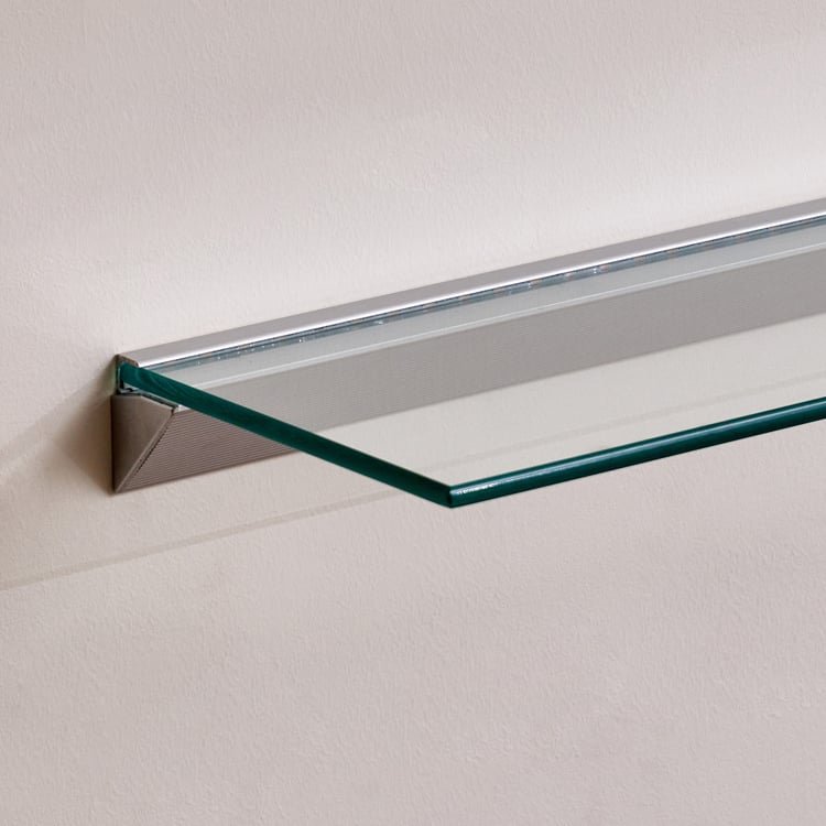 Abe Tempered Glass LED Wall Shelf