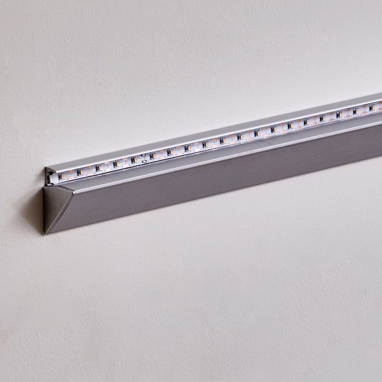 Abe Tempered Glass LED Wall Shelf