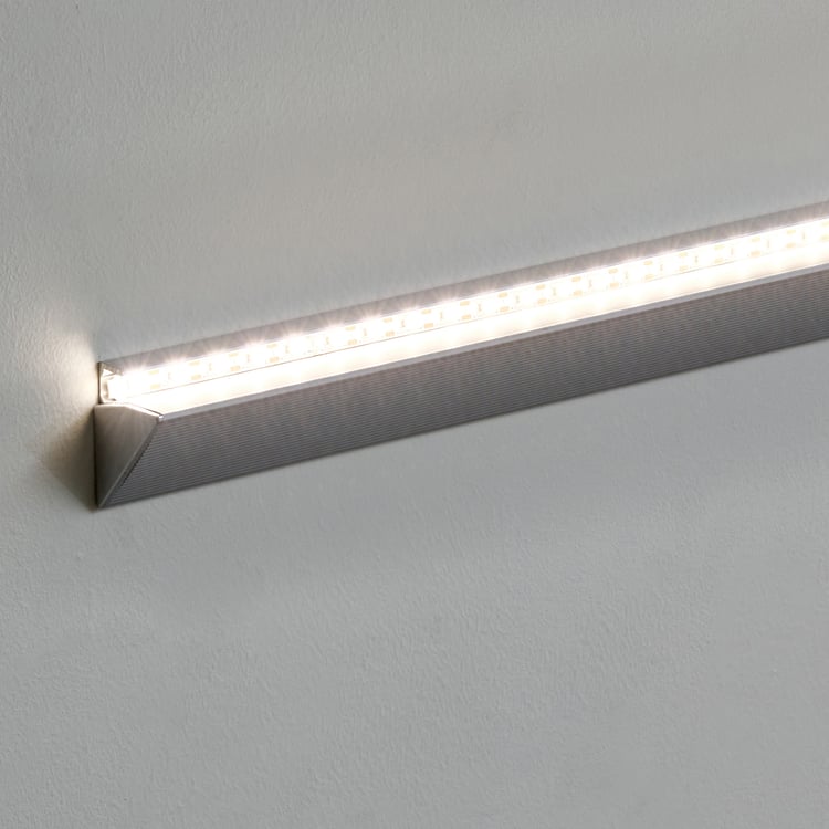 Abe Tempered Glass LED Wall Shelf