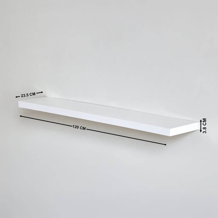 Kai LED Floating Wall Shelf - White