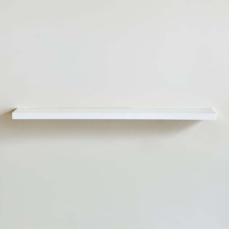 Kai LED Floating Wall Shelf - White