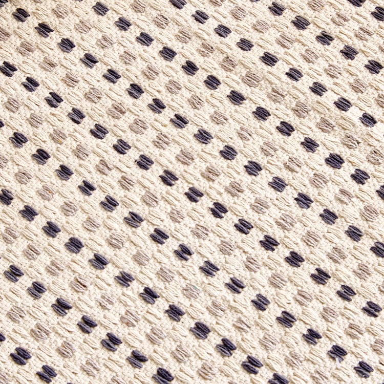 Melange Cotton Woven Dhurrie - 90x60cm