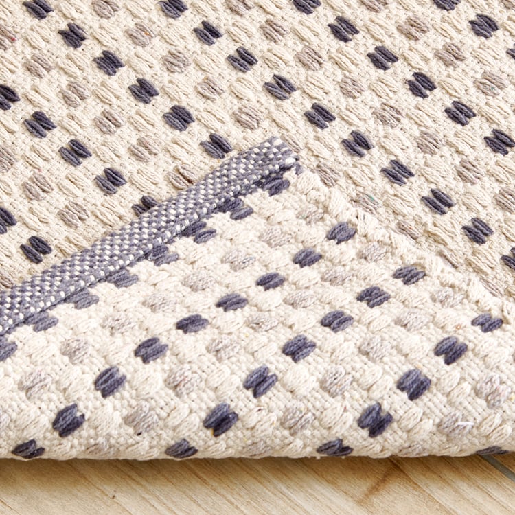 Melange Cotton Woven Dhurrie - 90x60cm