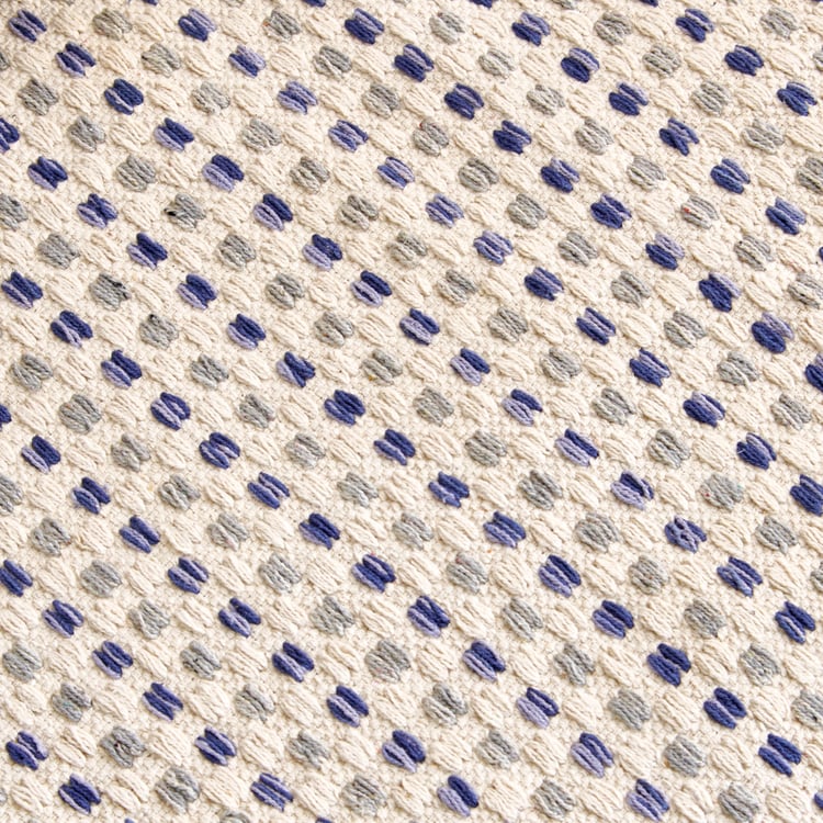 Melange Cotton Woven Dhurrie - 90x60cm