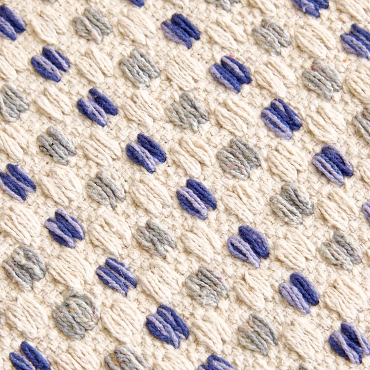 Melange Cotton Woven Dhurrie - 90x60cm