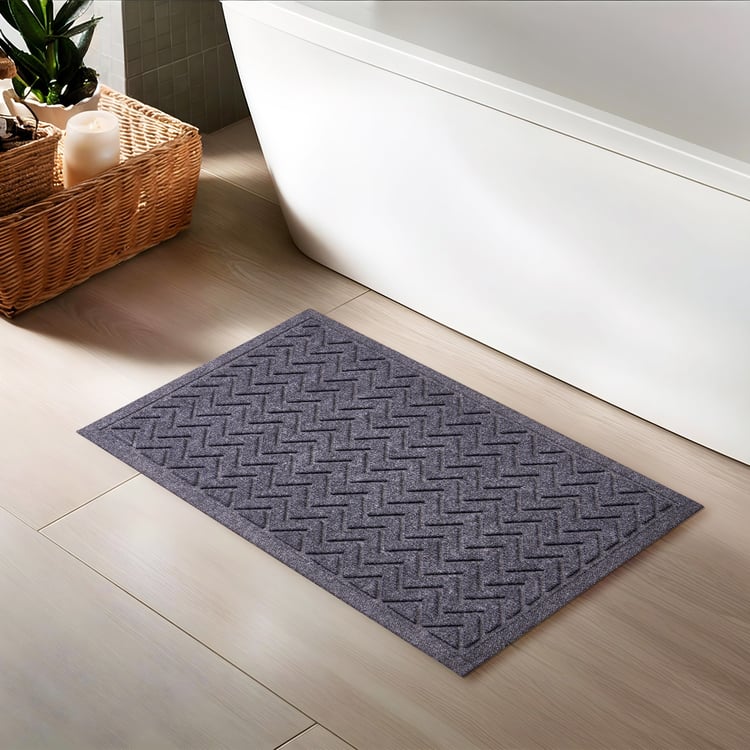 Pacific Freda Entrika Rubber Chevron Doormat - 60x40cm