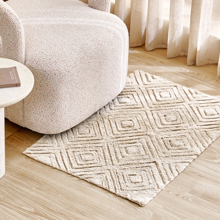 Windsor Orniva Cotton Woven Dhurrie - 90x60cm