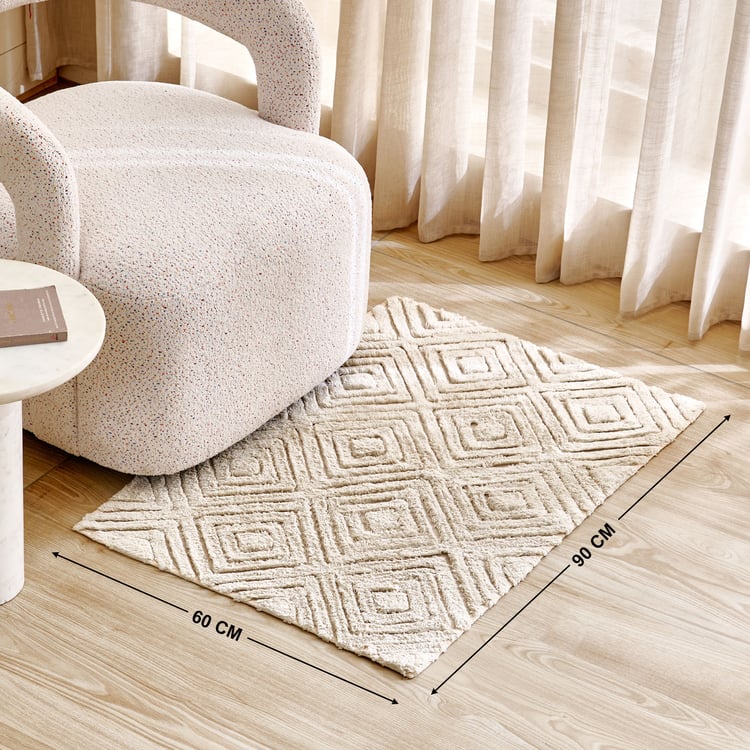 Windsor Orniva Cotton Woven Dhurrie - 90x60cm