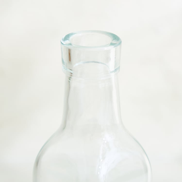 Regal Luxe Verbia Set of 2 Glass Oil Dispensers with Bamboo Stand - 260ml