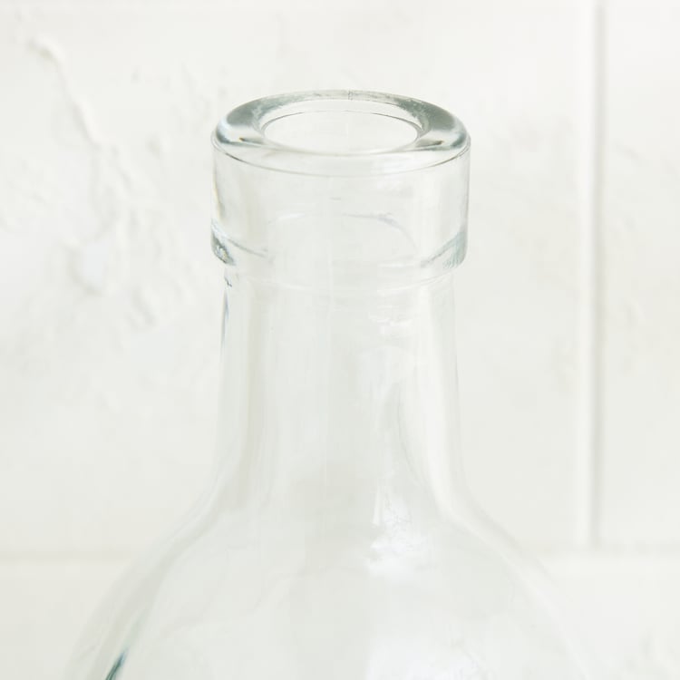 Regal Luxe Verbia Set of 2 Glass Oil Dispensers with Bamboo Stand - 500ml