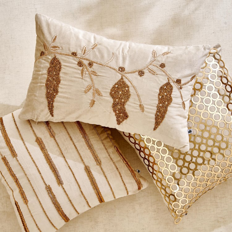 Glimmer Dusk Brio Sync Embellished Cushion Cover - 40x40cm