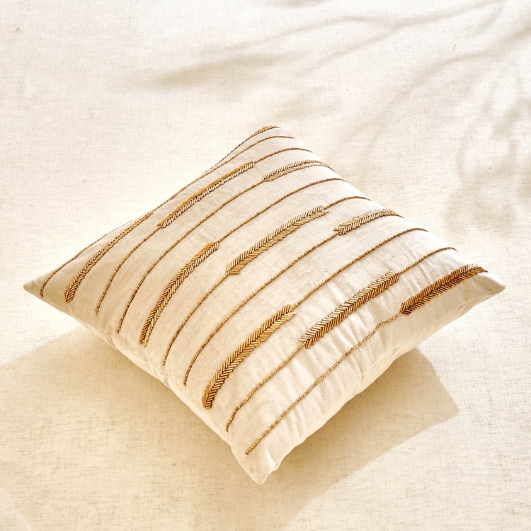 Glimmer Dusk Brio Sync Embellished Cushion Cover - 40x40cm