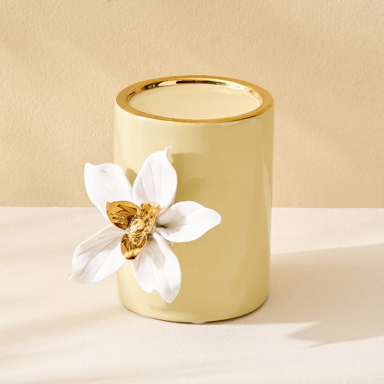 Amara Hana Ceramic Floral Votive Candle Holder