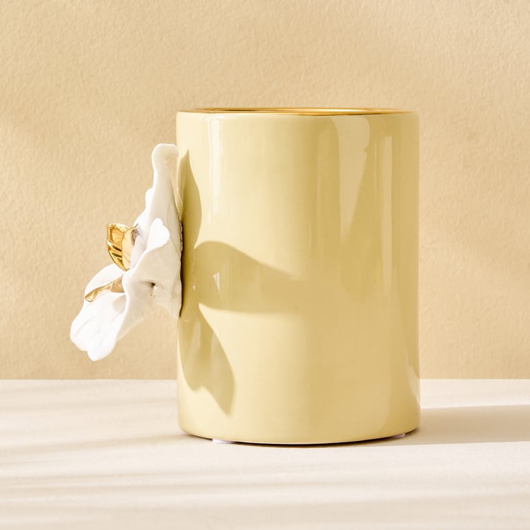 Amara Hana Ceramic Floral Votive Candle Holder