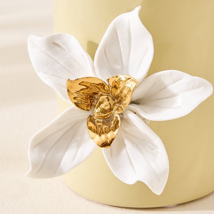 Amara Hana Ceramic Floral Votive Candle Holder