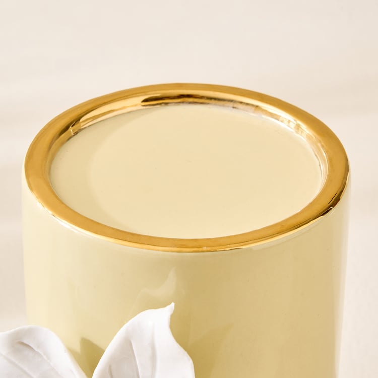 Amara Hana Ceramic Floral Votive Candle Holder