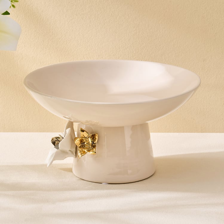 Amara Hana Ceramic Pedestal Decorative Bowl