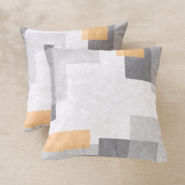 Celebration Array Gyoc Set of 2 Geometric Print Cushion Covers - 40x40cm