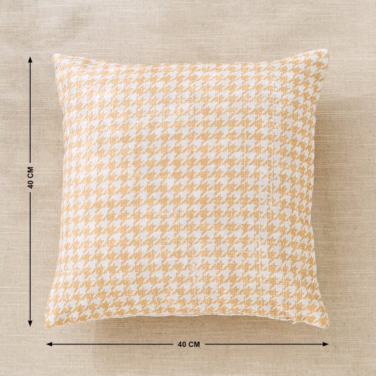 Celebration Realms Gyoc Set of 2 Houndstooth Print Cushion Covers - 40x40cm