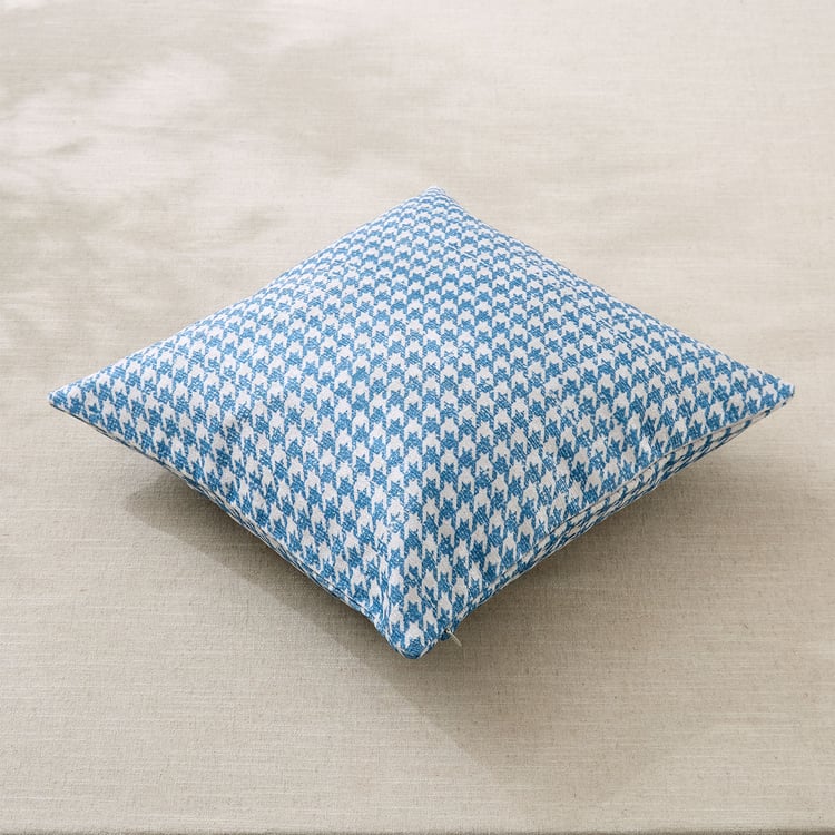 Celebration Realms Bunv Set of 2 Houndstooth Print Cushion Covers - 40x40cm