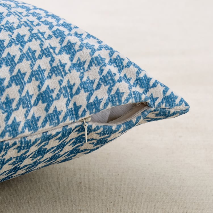 Celebration Realms Bunv Set of 2 Houndstooth Print Cushion Covers - 40x40cm