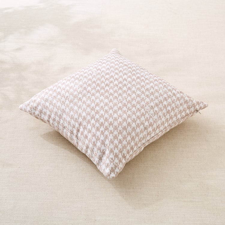 Celebration Realms Owlt Set of 2 Houndstooth Print Cushion Covers - 40x40cm