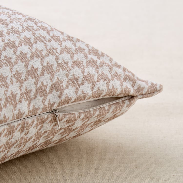 Celebration Realms Owlt Set of 2 Houndstooth Print Cushion Covers - 40x40cm