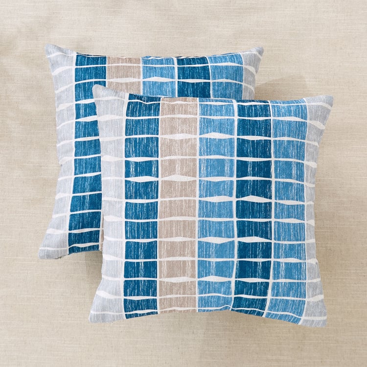 Celebration Vault Bunv Set of 2 Printed Cushion Covers - 40x40cm