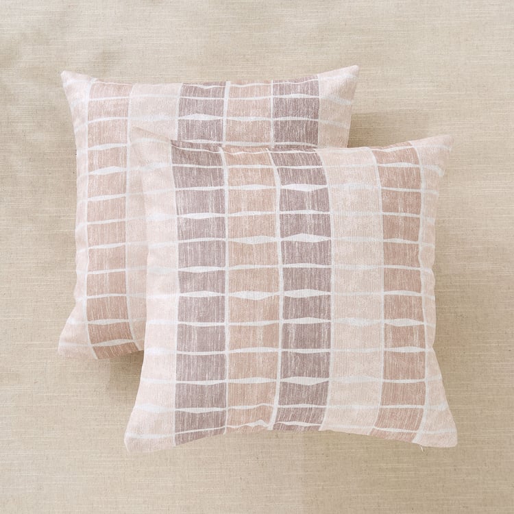 Celebration Vault Owlt Set of 2 Printed Cushion Covers - 40x40cm
