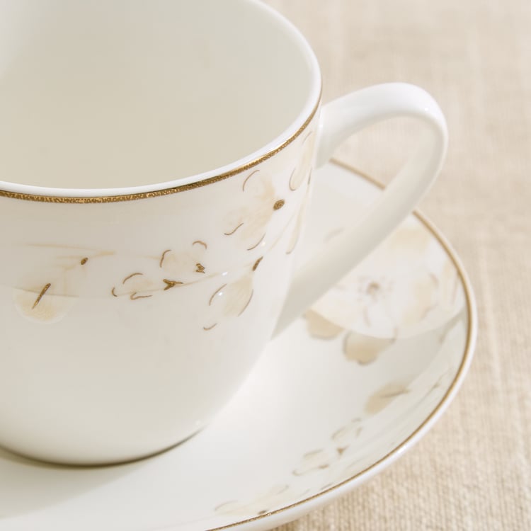 Altius Blumen Bone China Cup and Saucer - 200ml