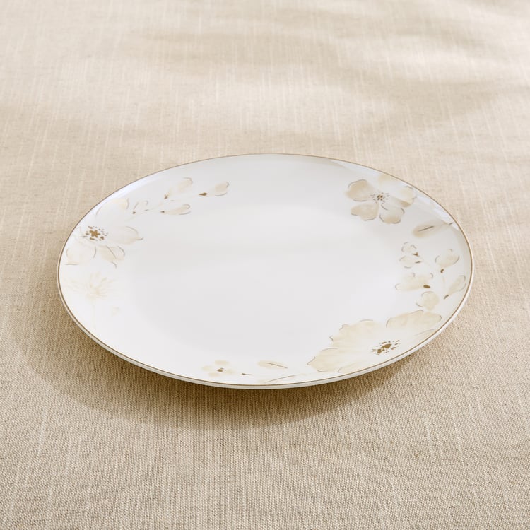 Altius Blumen Bone China Floral Print Dinner Plate - 27cm