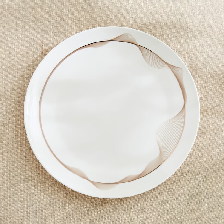 Buy Altius Galben Bone China Printed Dinner Plate - 27cm from Home ...