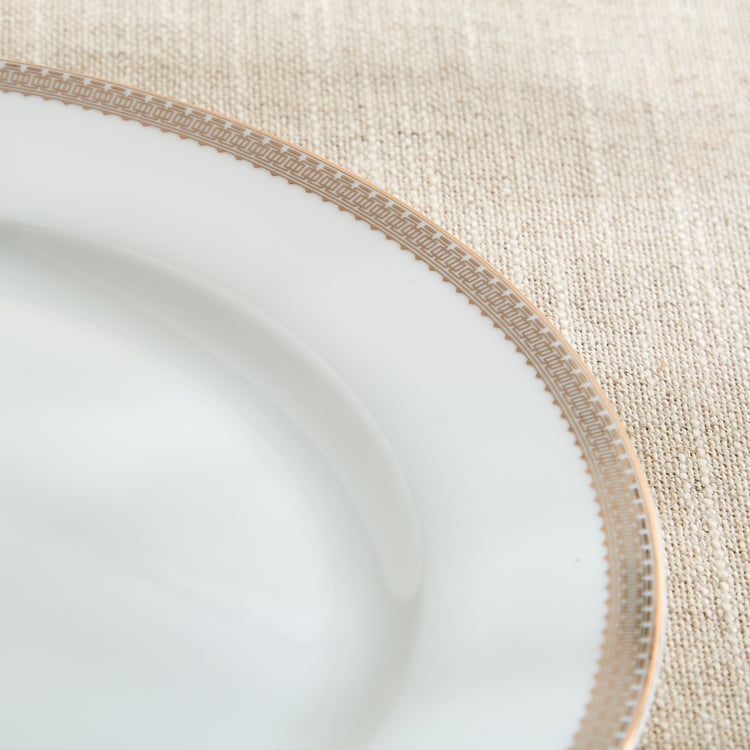 Altius Gris Bone China Printed Side Plate - 20cm