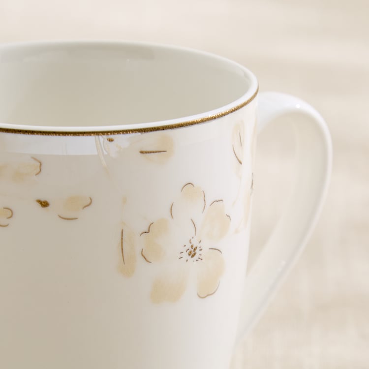 Altius Blumen Bone China Floral Print Coffee Mug - 350ml