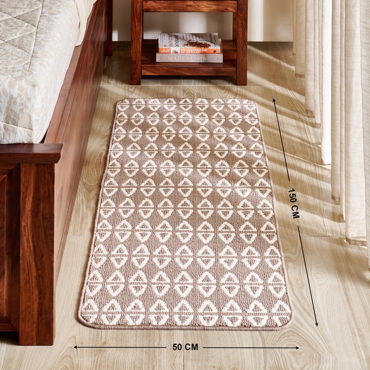 Nicolas Zinu Knitted Bedside Runner - 150x50cm