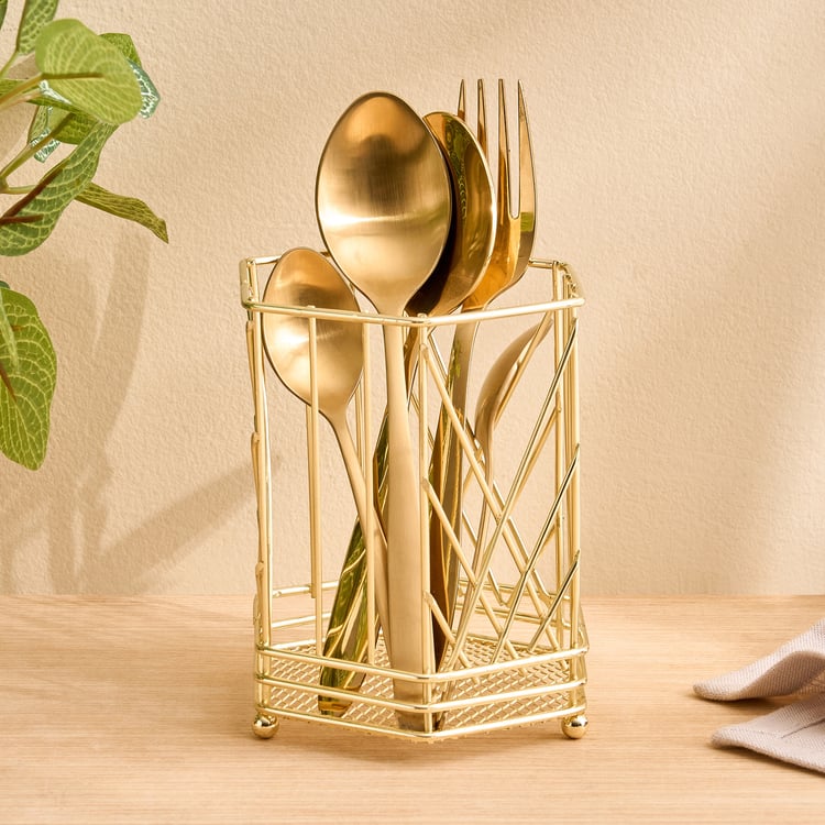 Orion Chromeware Ellora Metal Utensil Holder