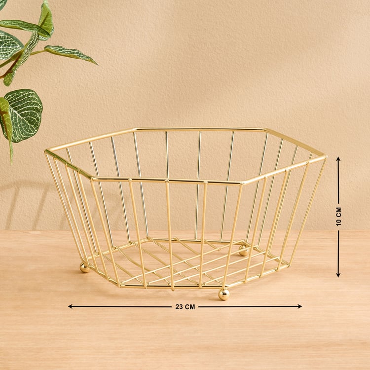 Orion Chromeware Ellora Metal Fruit Basket