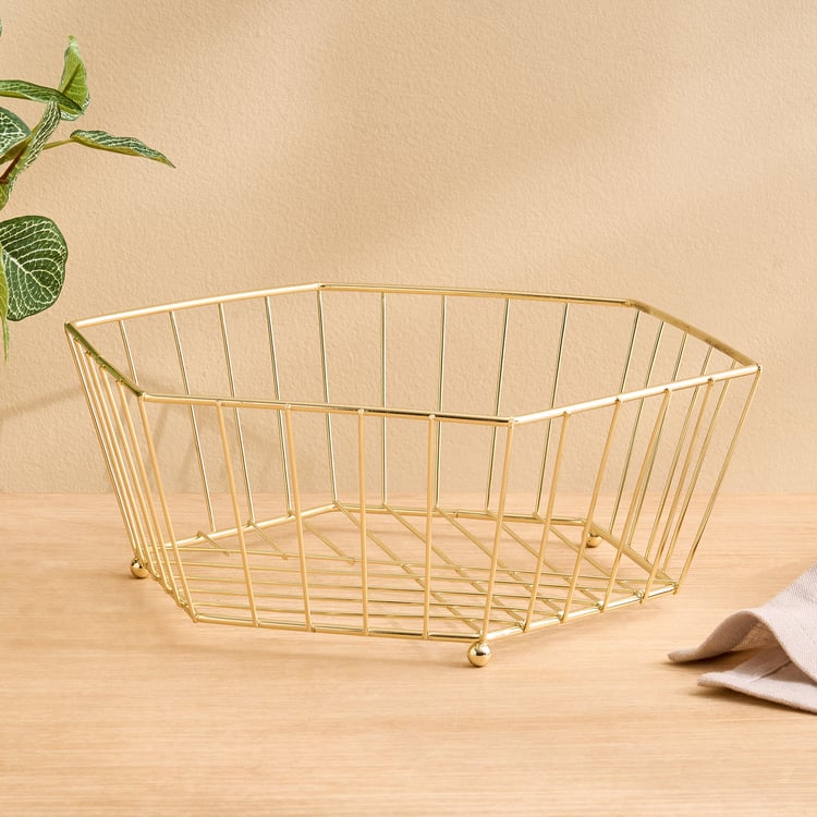 Orion Chromeware Ellora Metal Fruit Basket