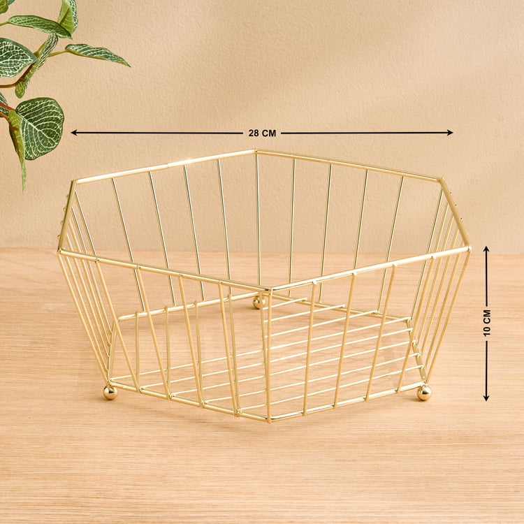 Orion Chromeware Ellora Metal Fruit Basket