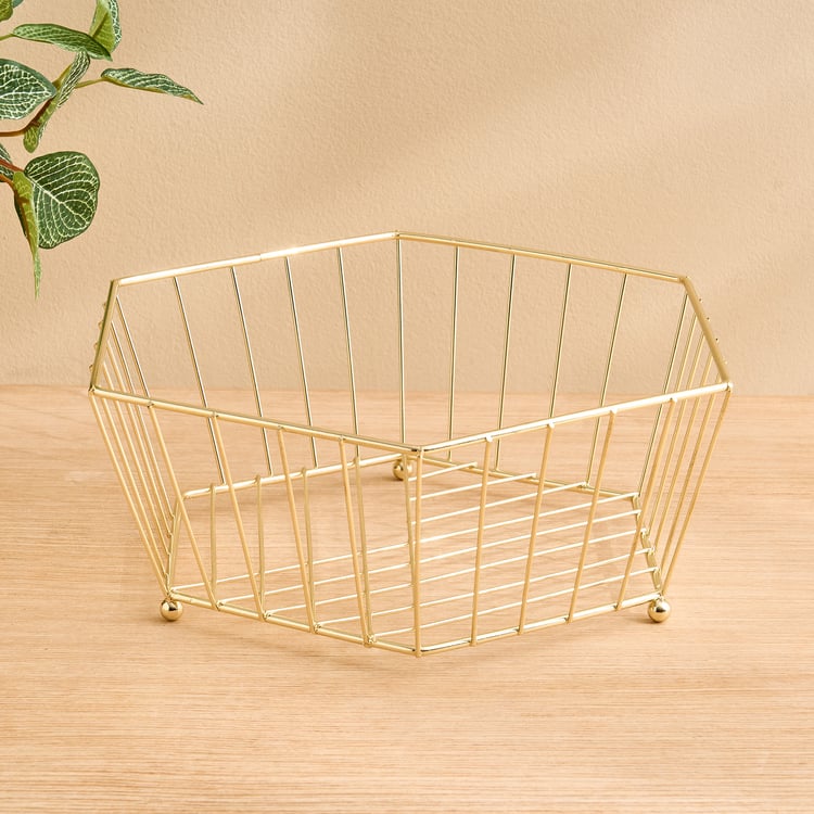 Orion Chromeware Ellora Metal Fruit Basket