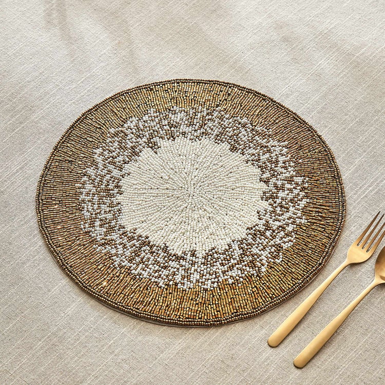 Halcyon Galax Glass Beaded Placemat