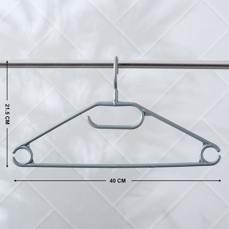 Pacific Winston Elora Set of 10 Polypropylene Rotating Hook Clothes Hangers