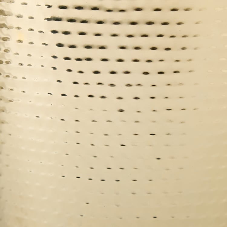 Harbour Royal Stainless Steel Hammered Open Waste Bin - 7L