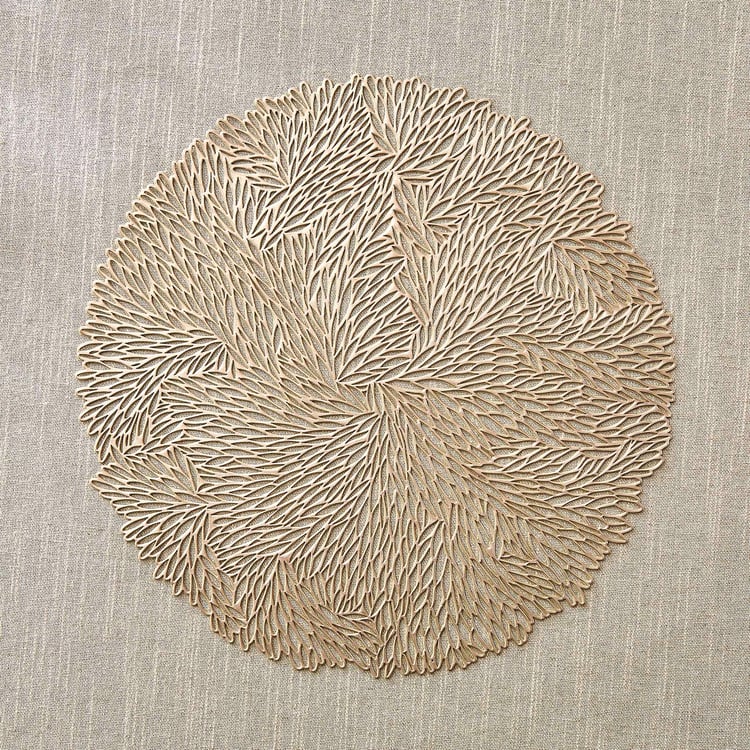 Cinder PVC Leaf Placemat