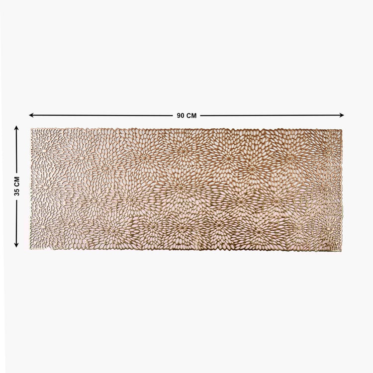 Cinder Flower PVC Cut-Out Table Runner