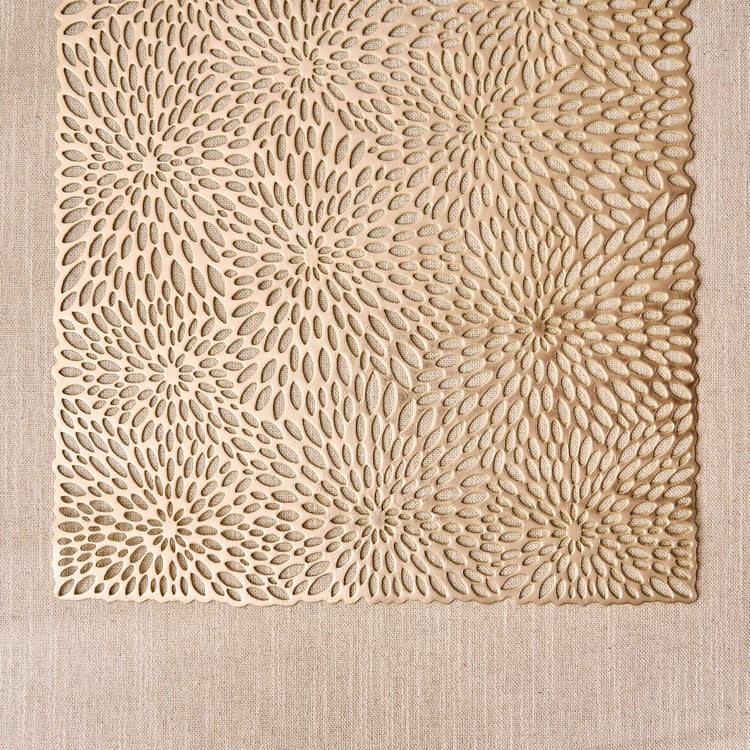 Cinder Flower PVC Cut-Out Table Runner