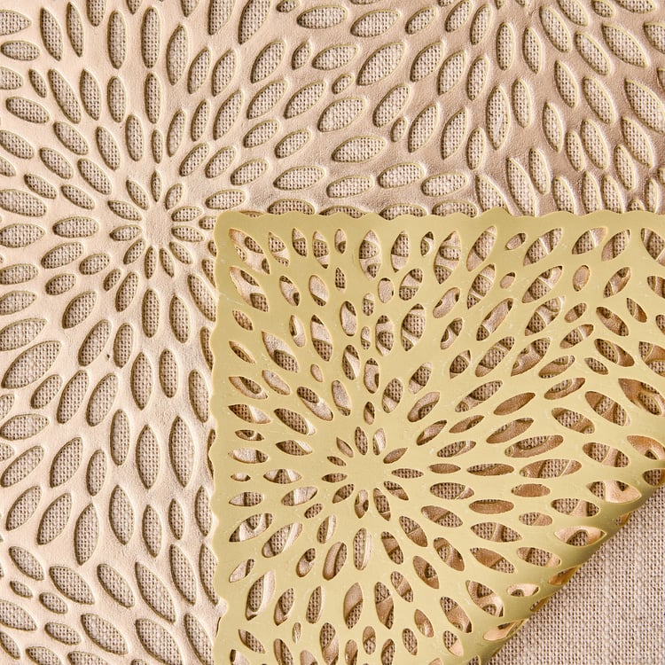 Cinder Flower PVC Cut-Out Table Runner