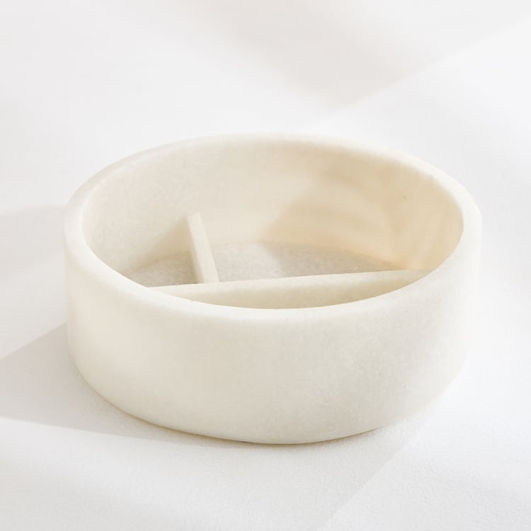 Oro Polyresin Leaf Foil Print Trinket Box